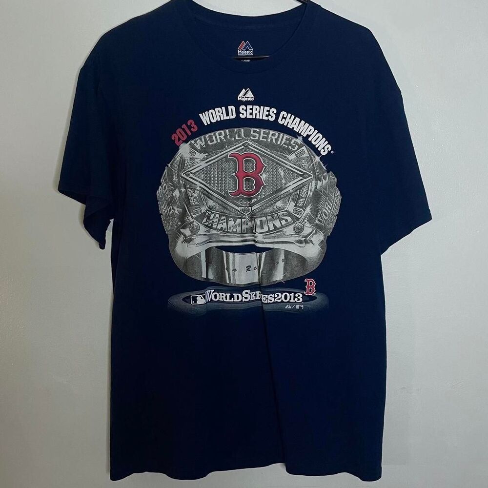 2013 World Series Championship Majestic T-Shirt Baseball - Large